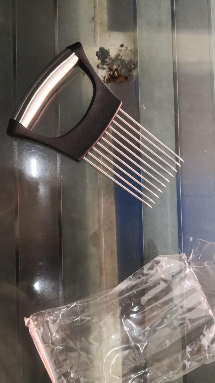 (Pack of 2) Stainless Steel Cutting Kitchen Slicer Holder