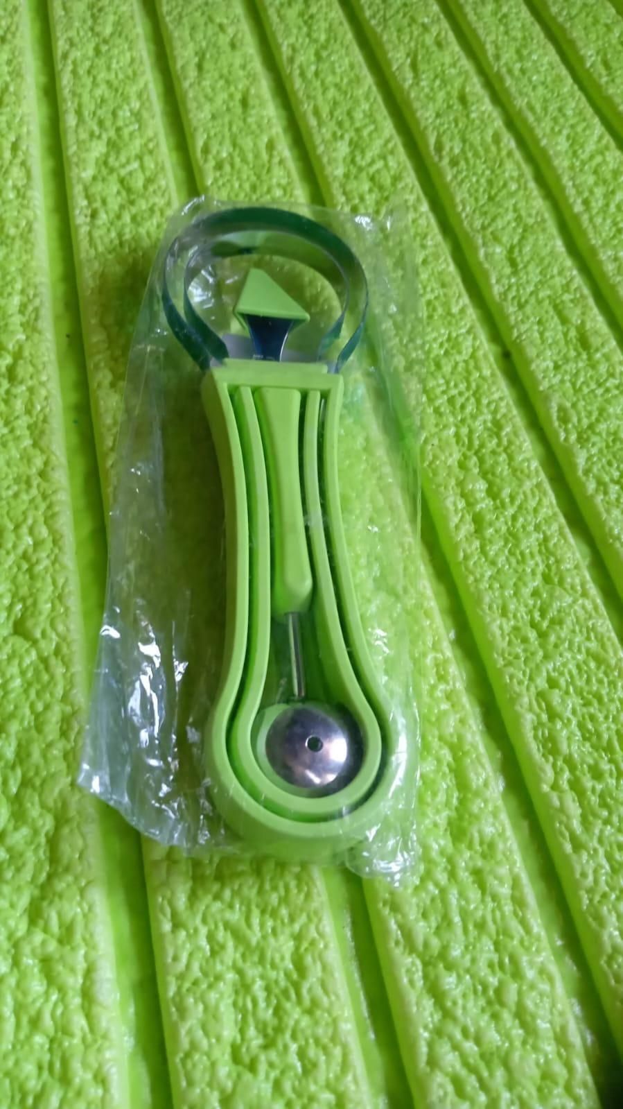 (Pack of 2) Professional 4 in 1 Watermelon Cutter Stainless Steel