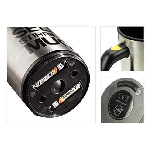 (Pack of 2) Stainless Steel 400 mL Self Stirring Mug, For Home