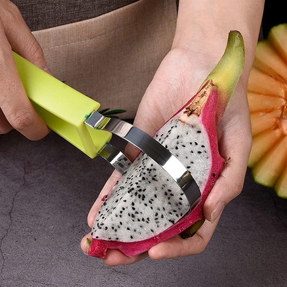 (Pack of 2) Professional 4 in 1 Watermelon Cutter Stainless Steel