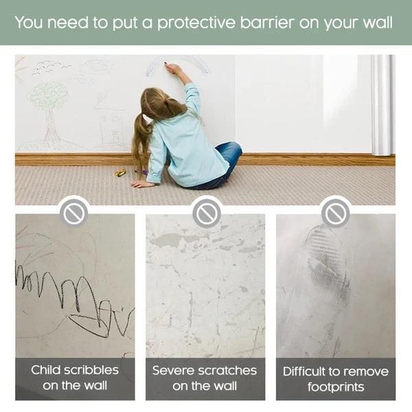 (Pack of 2 ) Self- Adhesive Transparent Electrostatic Wall Protection Film