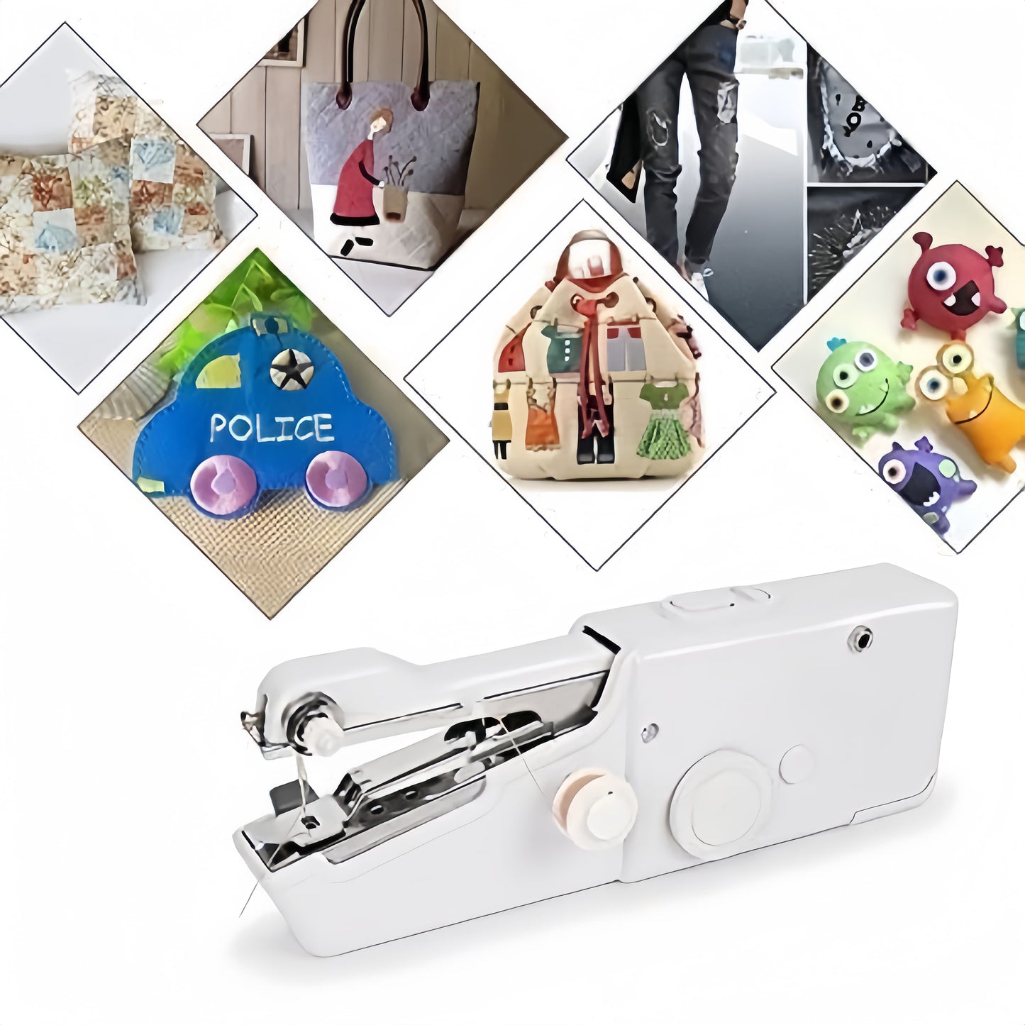 Handy Stitch Portable & Cordless Mini Sewing Machine – Stapler Style, Lightweight & Easy to Use for Quick Repairs and DIY Projects