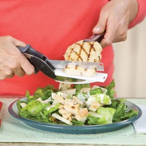 Clever Cutter 2 In 1 Knife And Cutting Board (2 Pcs)