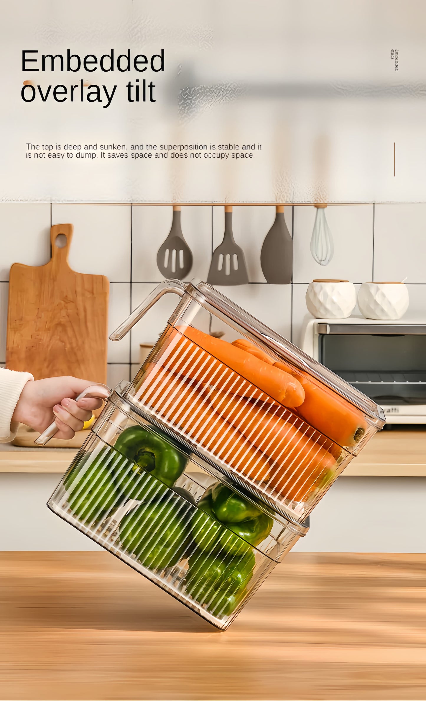 Unbreakable kitchen storage Basket (Pack of 6)