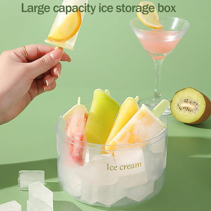 (Pack of 2) Reusable DIY 8 Pieces Ice Pop Mould