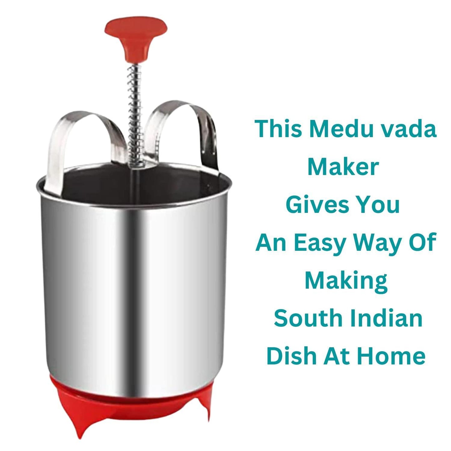 (Pack of 3) Stainless Steel Medu Vada Maker With Stand
