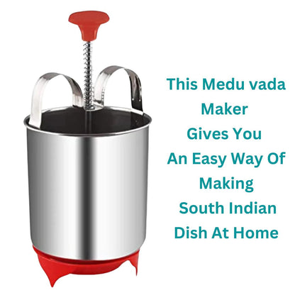 (Pack of 3) Stainless Steel Medu Vada Maker With Stand