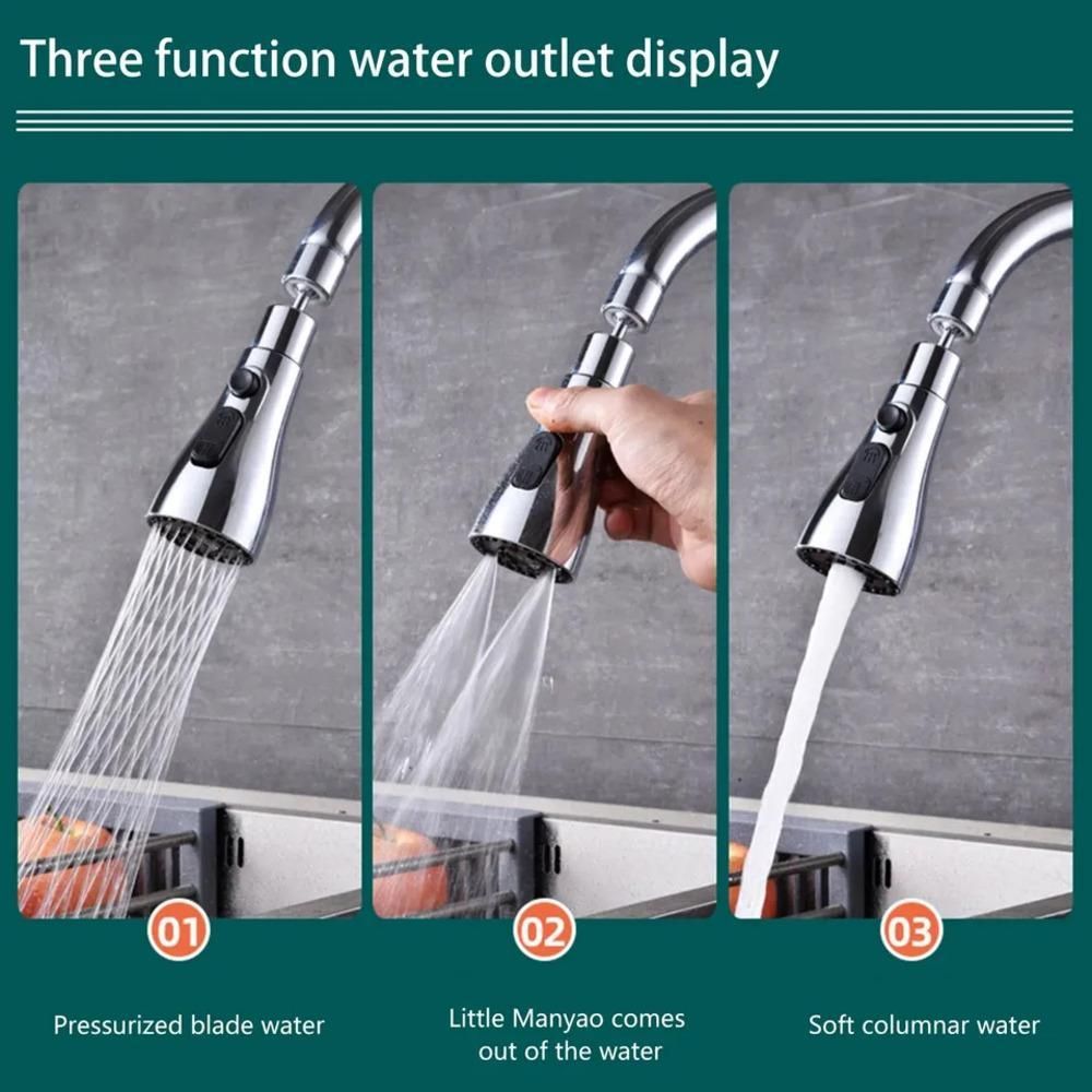 Tap Extender For Kitchen Sink Universal Kitchen Fauet 3 Function Pull Down