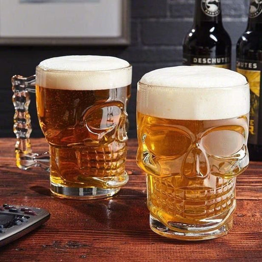(Pack of 2) Skull Beer Glass