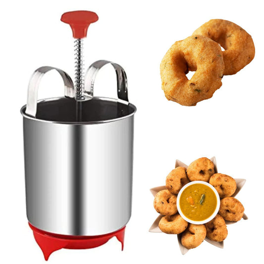 (Pack of 3) Stainless Steel Medu Vada Maker With Stand