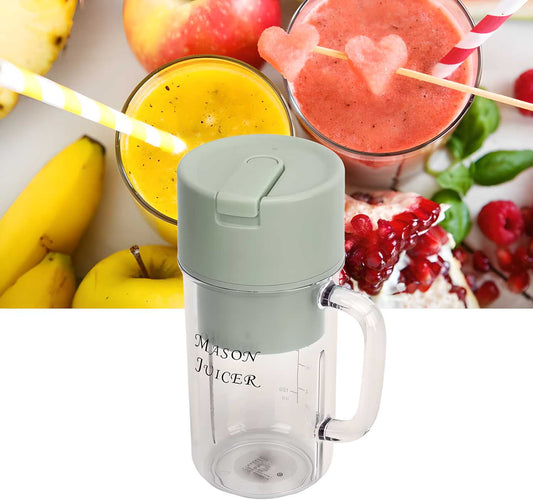 Fresh Fruit Juicer Blender for Smoothie Drinks, Water Juicer With Lid and Straw, Portable Handheld Electric Hand Milk Mini Personal Wireless 350ml