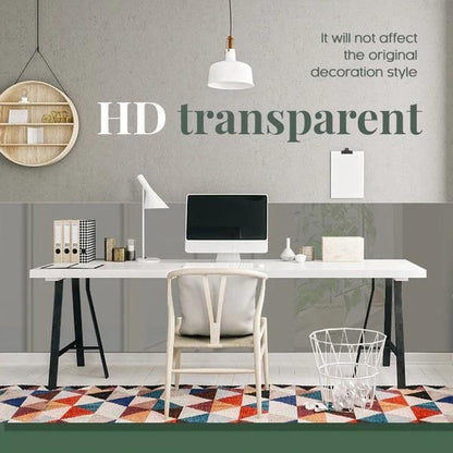 (Pack of 2 ) Self- Adhesive Transparent Electrostatic Wall Protection Film
