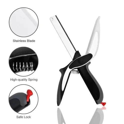 Clever Cutter 2 In 1 Knife And Cutting Board (2 Pcs)