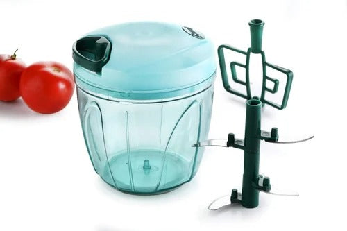 Quick Vegetable Chopper 900 ml, 5 Blade, 2 in 1 with Beater (2 pcs)