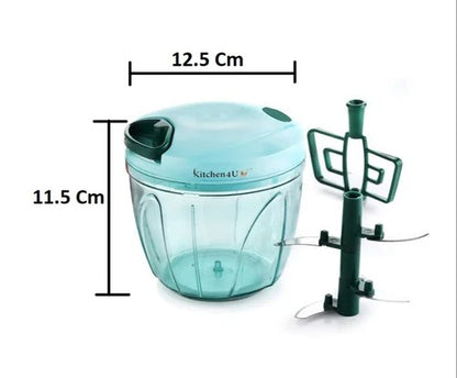 Quick Vegetable Chopper 900 ml, 5 Blade, 2 in 1 with Beater (2 pcs)